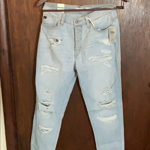 NWT KanCan Distressed High waisted Skinny Jeans